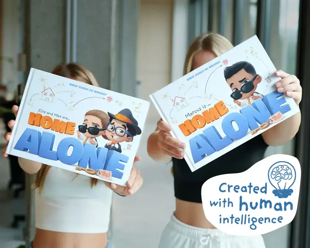 Home Alone personalized book for children, the best gift idea.