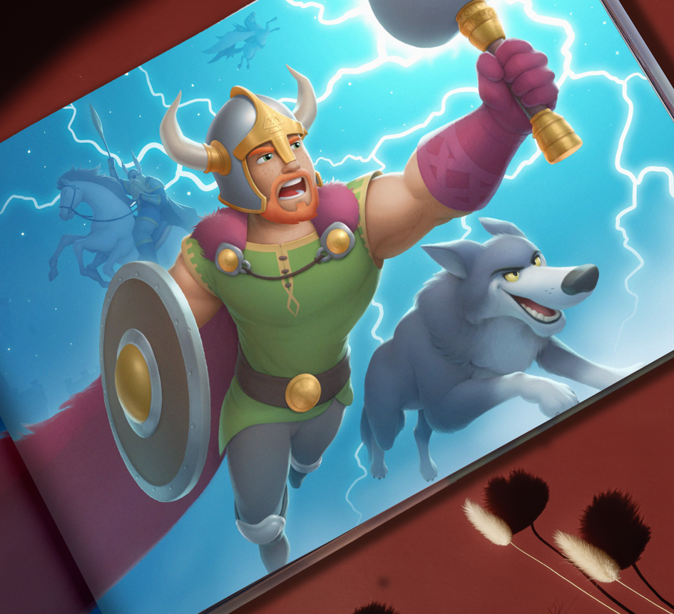 Illustrations from the best Valentine's day gift : a personalized book from Hooray Heroes.