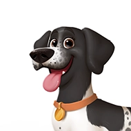 German short-haired pointer in a Hooray Heroes personalized dog book