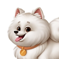 Samoyed in a Hooray Heroes personalized dog book