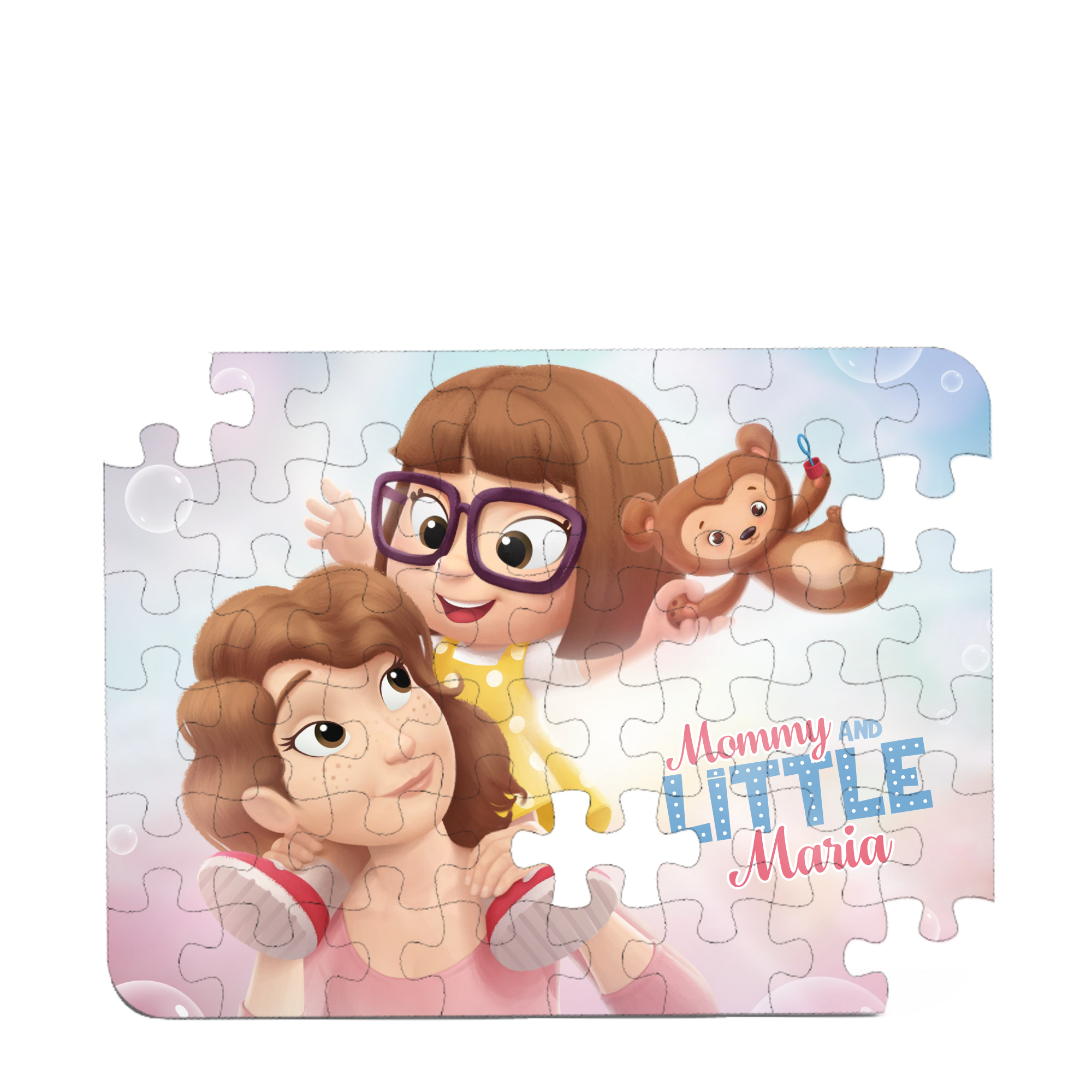 Personalized puzzle for Aunt and a niece from Hooray Heroes.