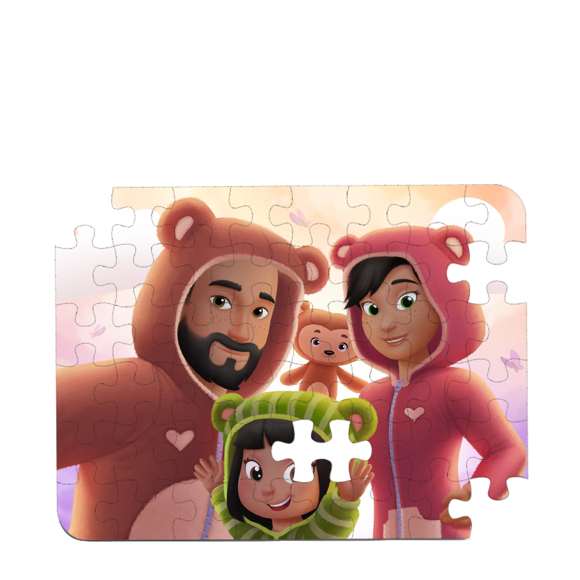 Personalized puzzle for aunts and uncles from Hooray Heroes.