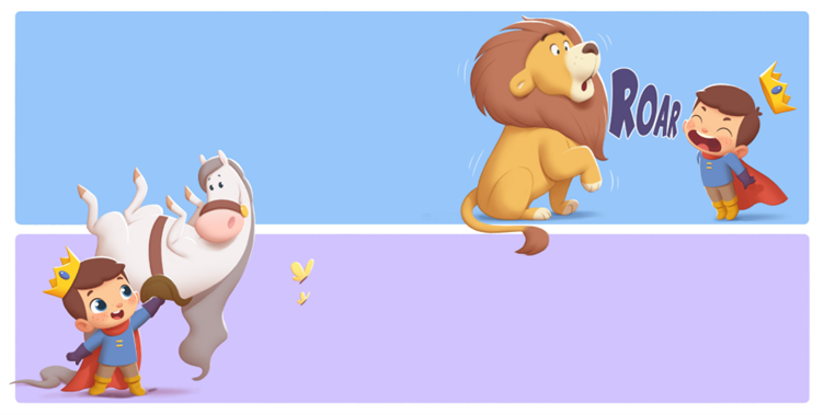 In this storybook for kids, children love being princes, princesses, knights and Dames.