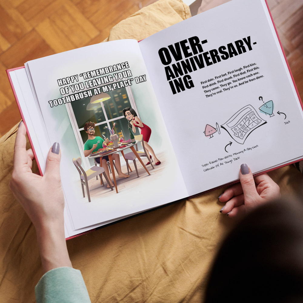 Illustration from the lovebook for couples from Hooray Heroes.