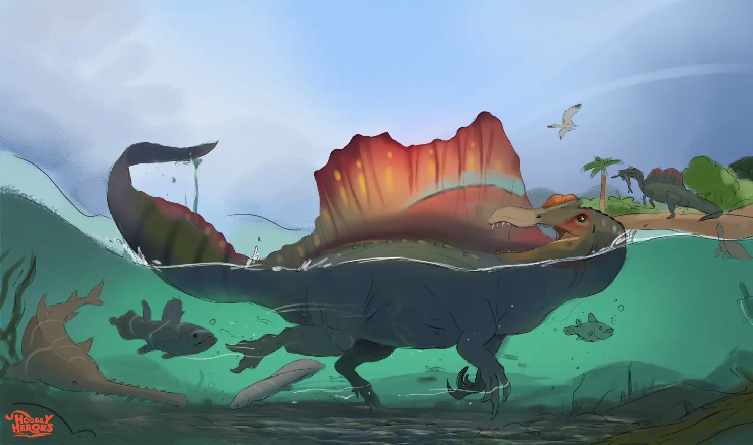 Picture from the best personalized book about dinosaurs, the best gift idea for Kids for Christmas or a Birthday.
