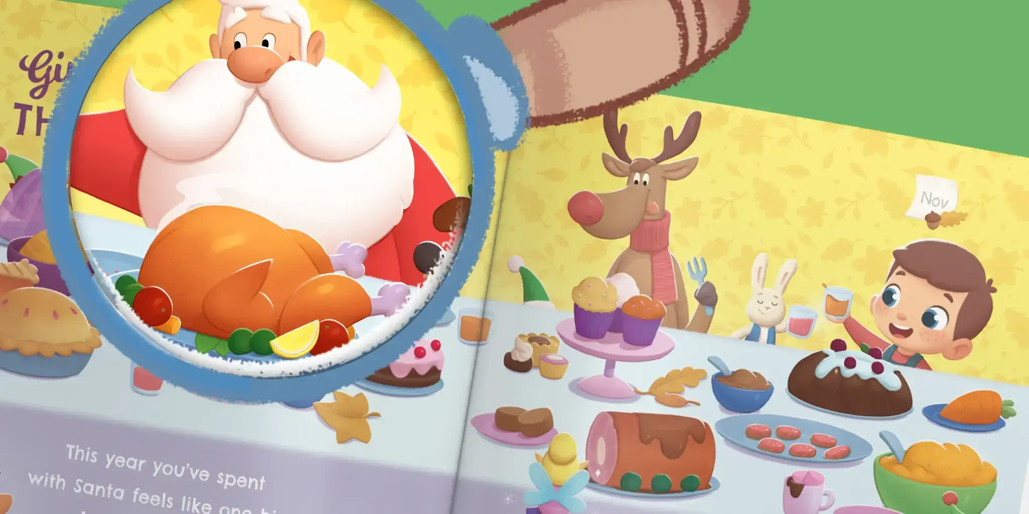 Discover what Santa Claus is doing in the best Christmas gift idea for kids: a personalized book from Hooray Heroes.