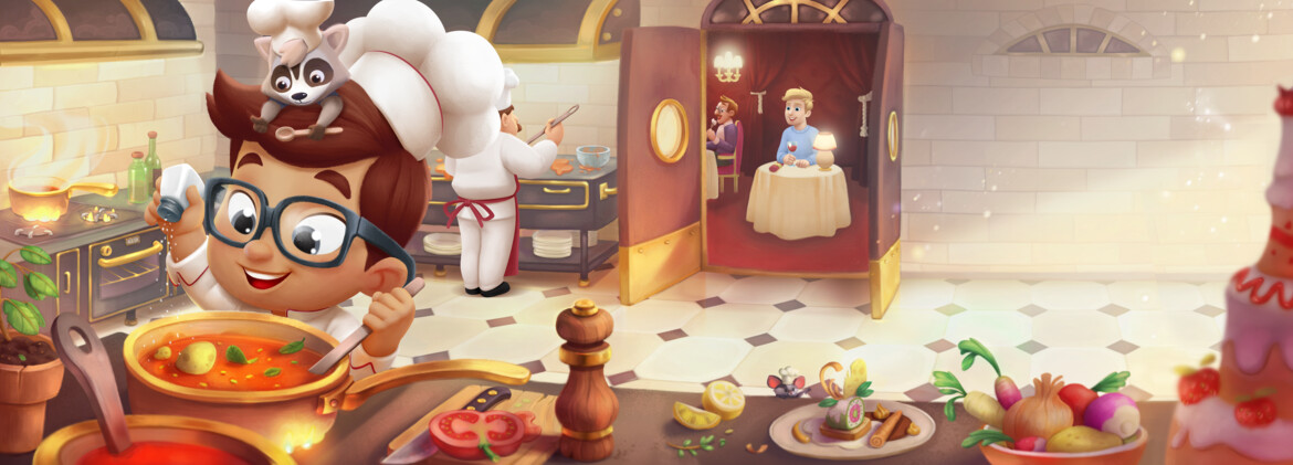 Kids love to cook like in this personalized book.